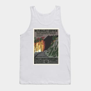 Retro WPA National Parks Poster of Great Smoky Mountains Reimagined for the Future with Climate Change Tank Top